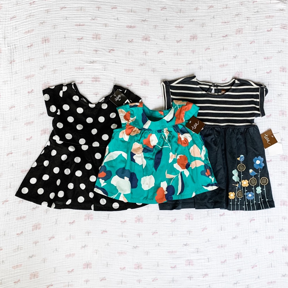 Baby Girl Dresses and Top - 6 & 9 mos.